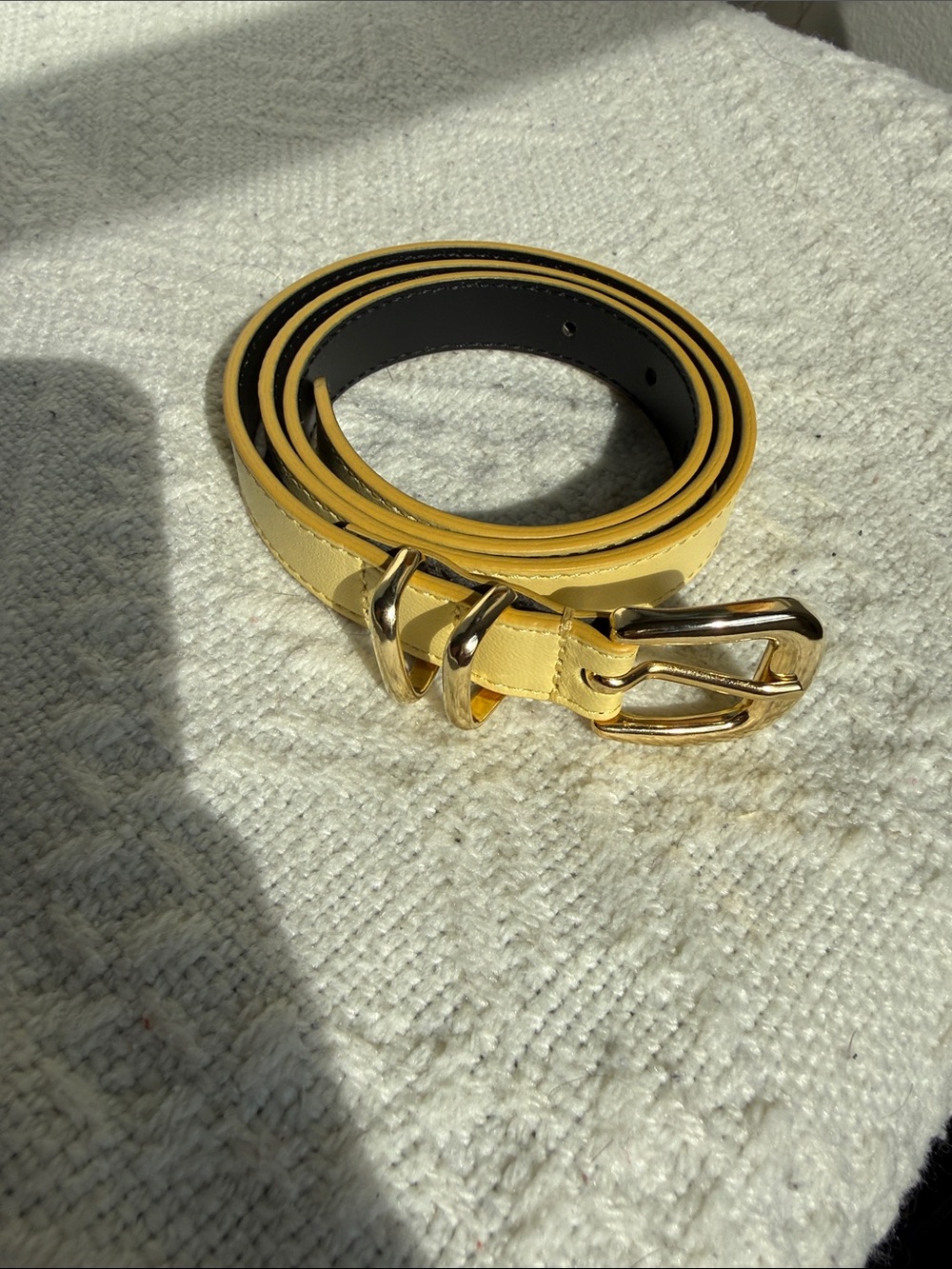 Sezane Livie Belt in Yellow 85cm